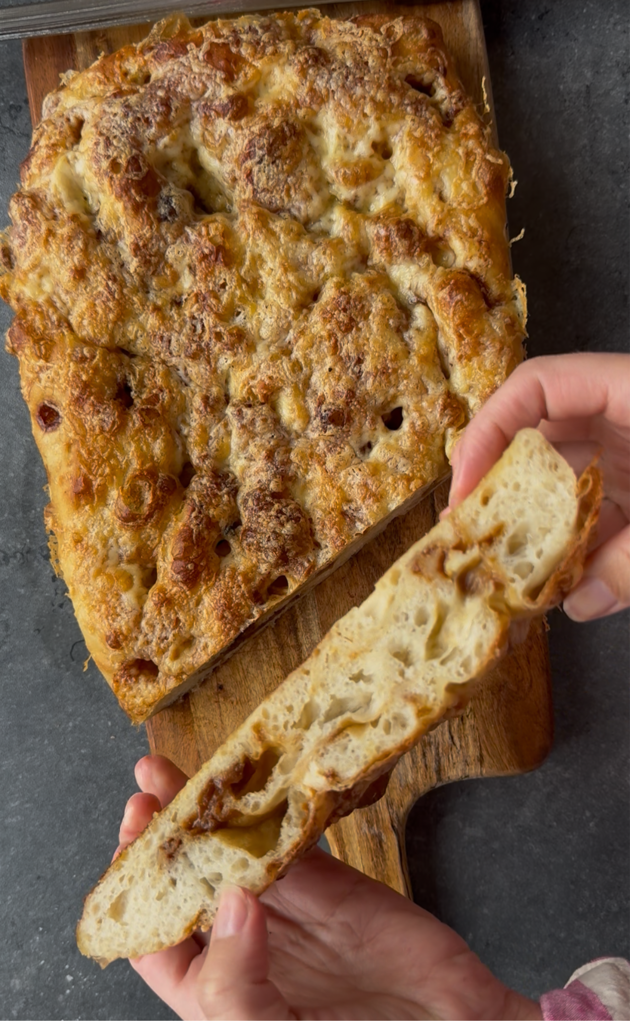 Marmite, Cheddar & Caramelised Onion Focaccia