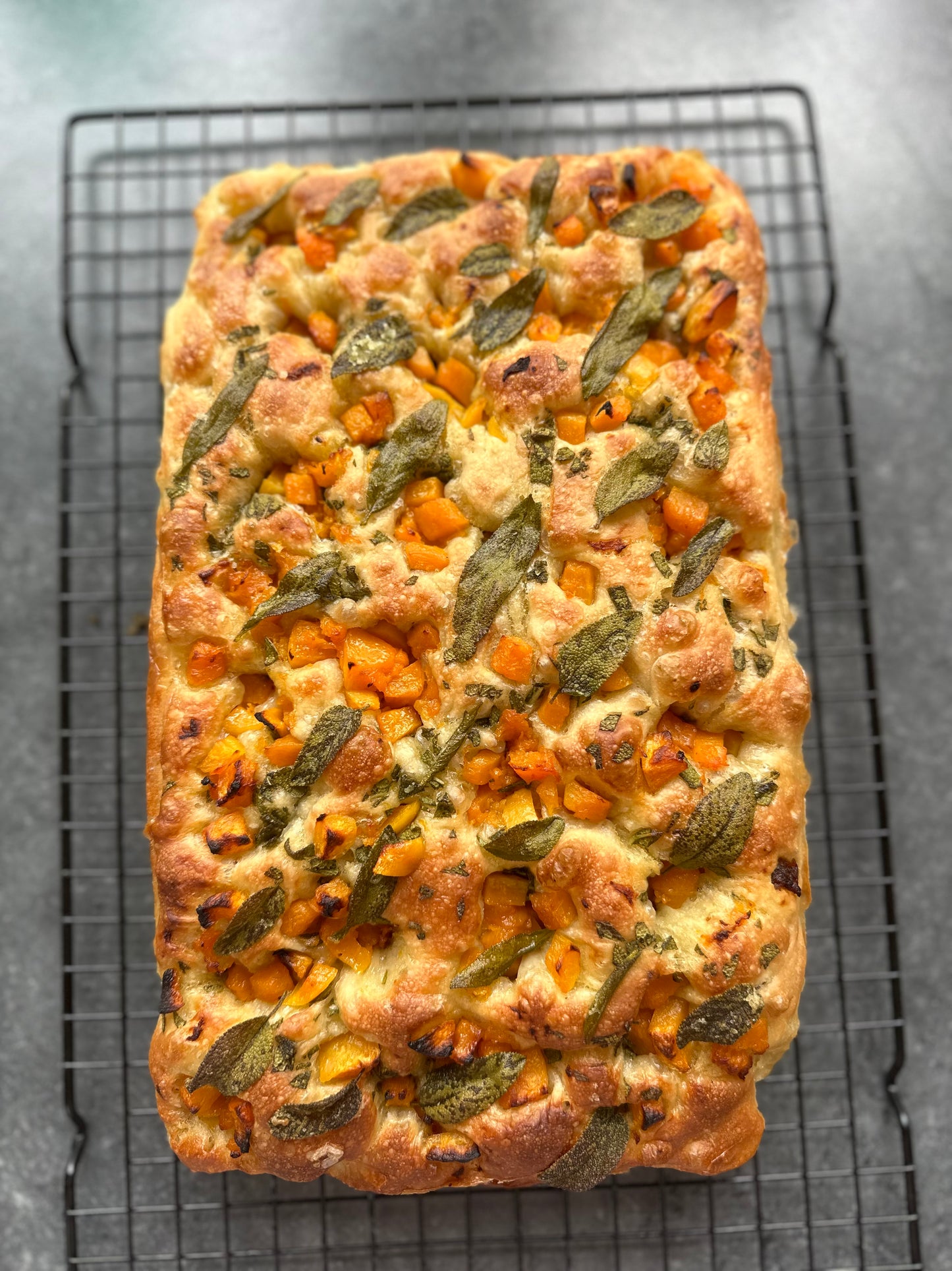 Squash, Sage & Sea Salt Focaccia