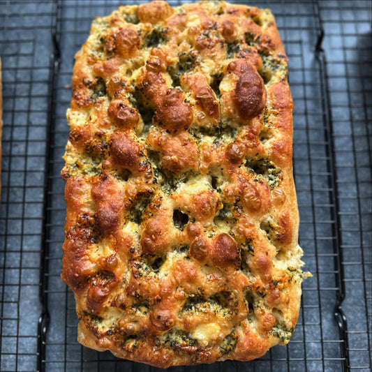 Cheddar & Garlic Focaccia