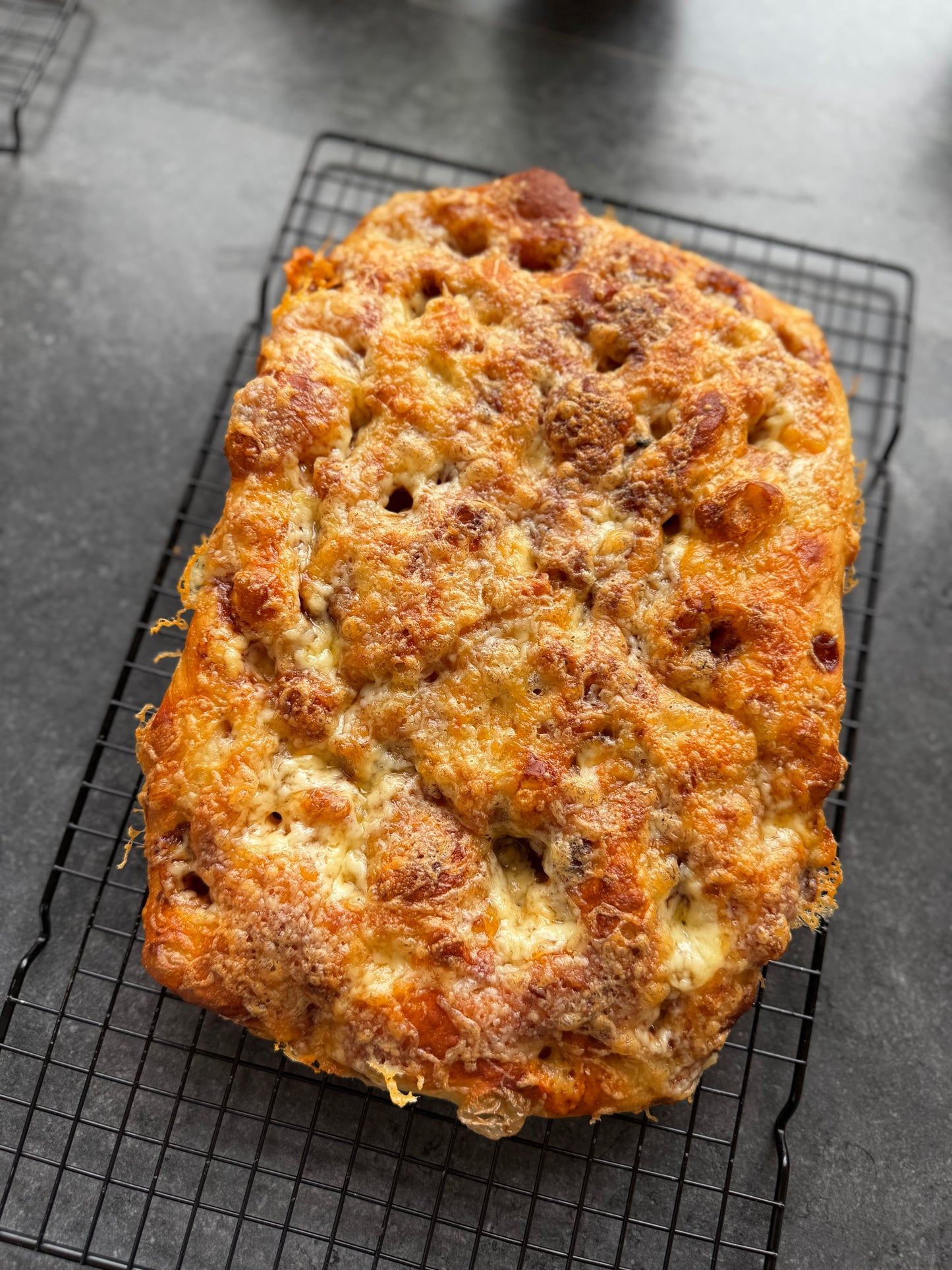 Marmite, Cheddar & Caramelised Onion Focaccia